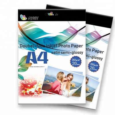 PE coated waterproof matte satin a3 a4 160g 260g double sided rc inkjet photo paper